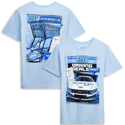 Men's RFK Racing  Light Blue Ryan Preece #60 Kroger T-Shirt