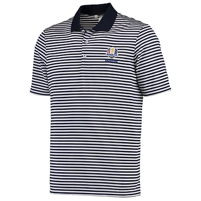 Men's adidas Navy/White 2016 Ryder Cup Performance 3-Color Stripe Polo