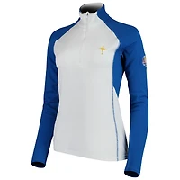Veste pull raglan à demi-zip pour femme RLX blanche 2018 Ryder Cup Trophy Collection