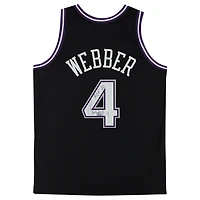 Chris Webber Black Sacramento Kings Autographed 2000-01 Mitchell & Ness Replica Jersey with "HOF 21" Inscription