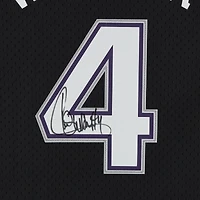 Maillot réplique autographié Mitchell & Ness 2000-01 des Sacramento Kings par Chris Webber Black
