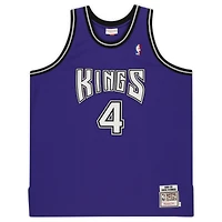 Maillot authentique dédicacé Mitchell & Ness violet Sacramento Kings 1998-99 de Chris Webber