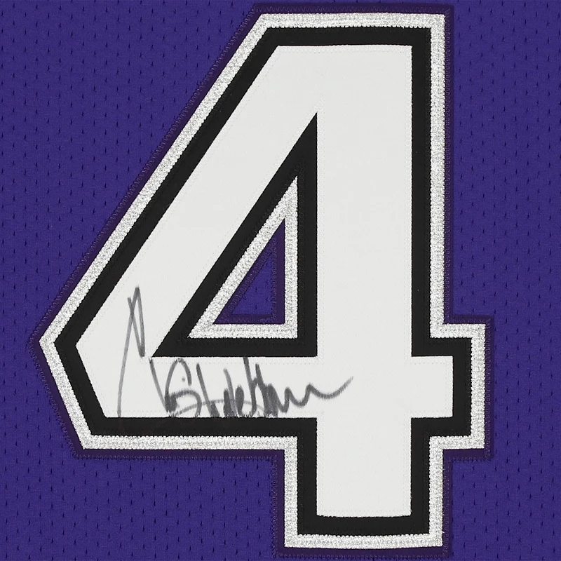 Maillot authentique dédicacé Mitchell & Ness violet Sacramento Kings 1998-99 de Chris Webber