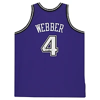 Chris Webber Purple Sacramento Kings Autographed 1998-99 Mitchell & Ness Authentic Jersey