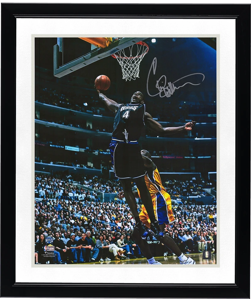 Chris Webber Sacramento Kings Autographed 16" x 20" Dunk vs. Lakers Photograph