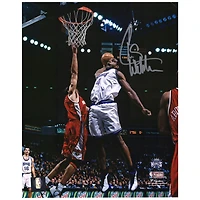 Photographie autographiée de Chris Webber, Dunk vs. Hawks, Sacramento Kings, 8'' x 10''