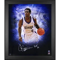 Photographie encadrée autographiée de 20" x 24" de Chris Webber Sacramento Kings avec l'inscription "HOF 21"