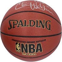 Ballon de basket-ball d'intérieur/extérieur NBA Zi/O Excel autographié par Chris Webber des Sacramento Kings avec inscription « HOF 21 »