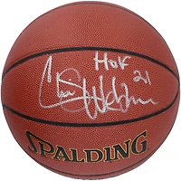 Ballon de basket-ball d'intérieur/extérieur NBA Zi/O Excel autographié par Chris Webber des Sacramento Kings avec inscription « HOF 21 »