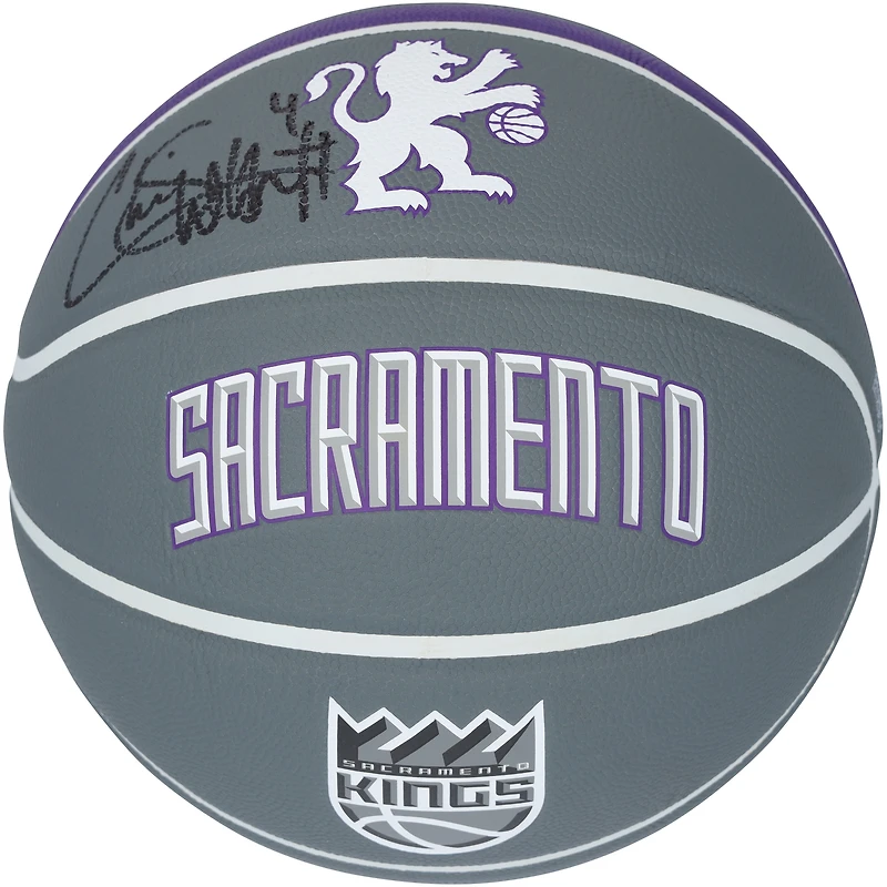 Chris Webber Sacramento Kings Autographed Wilson City Edition Collectors Basketball
