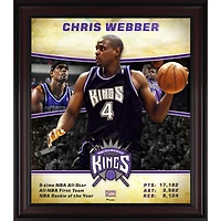 Chris Webber Sacramento Kings Framed 15" x 17" Hardwood Classics Player Collage