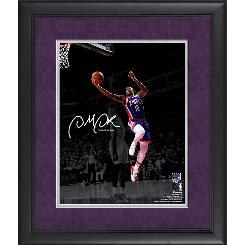 DeMar DeRozan Sacramento Kings Facsimile Signature Framed 11" x 14" Spotlight Photograph