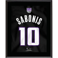 Domantas Sabonis Sacramento Kings Plaque de joueur sublimée avec numéro de maillot 10,5" x 13"