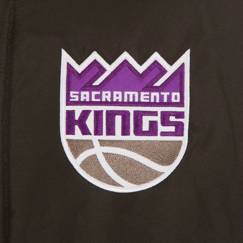 Men's JH Design Black Sacramento Kings Reversible Wool Full-Zip Jacket