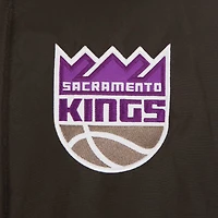 Men's JH Design  Black Sacramento Kings Reversible Wool Full-Zip Jacket