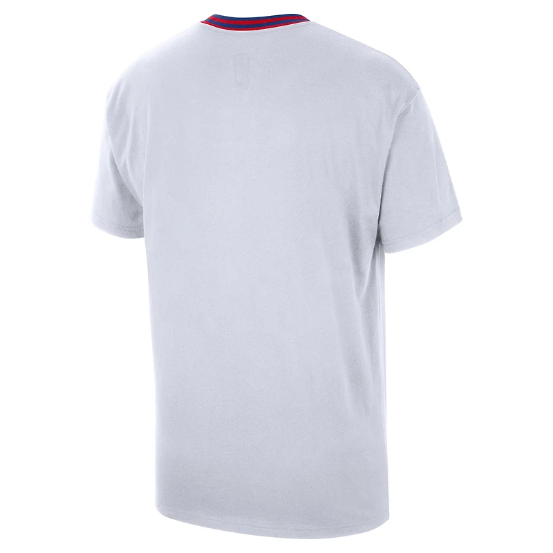 Men's Nike White Sacramento Kings City Edition Courtside Premium T-Shirt