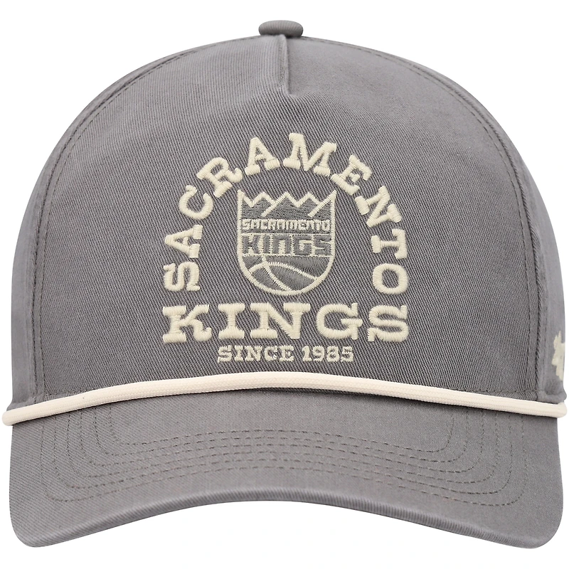 Men's '47 Charcoal Sacramento Kings Canyon Ranchero Hitch Adjustable Hat