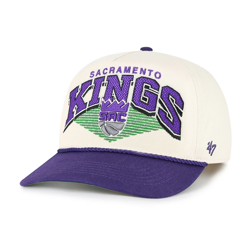 Men's '47 Cream/Purple Sacramento Kings Pomona Two-Tone Rope Hitch Adjustable Hat