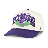 Men's '47 Cream/Purple Sacramento Kings Pomona Two-Tone Rope Hitch Adjustable Hat