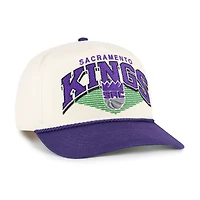 Men's '47 Cream/Purple Sacramento Kings Pomona Two-Tone Rope Hitch Adjustable Hat