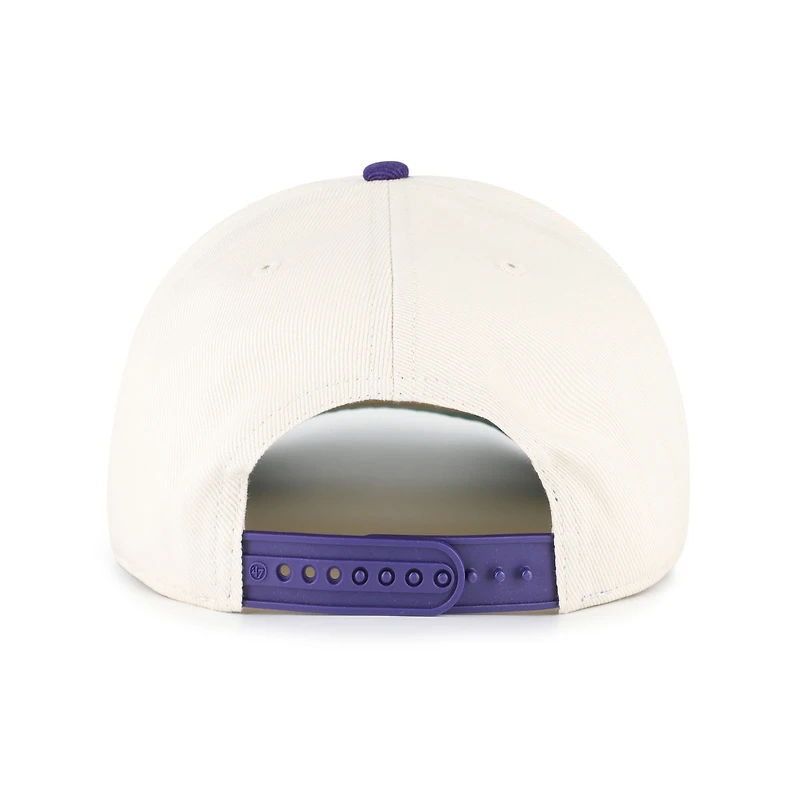 Men's '47 Cream/Purple Sacramento Kings Pomona Two-Tone Rope Hitch Adjustable Hat