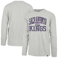 T-shirt à manches longues Franklin gris '47 pour homme des Sacramento Kings