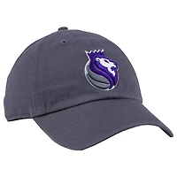 Men's '47 Gray Sacramento Kings Team Logo Clean Up Adjustable Hat