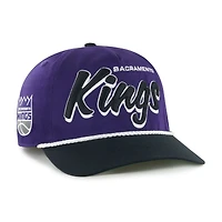 Casquette ajustable Dropshadow Rope Hitch violette/noire des Sacramento Kings pour homme, modèle 1947