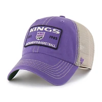Men's '47 Purple/Tan Sacramento Kings Wabash Patch Clean Up Adjustable Hat