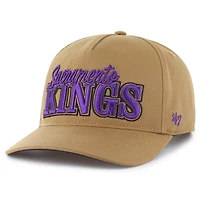 Casquette ajustable Barnes Hitch Tan '47 pour homme des Sacramento Kings