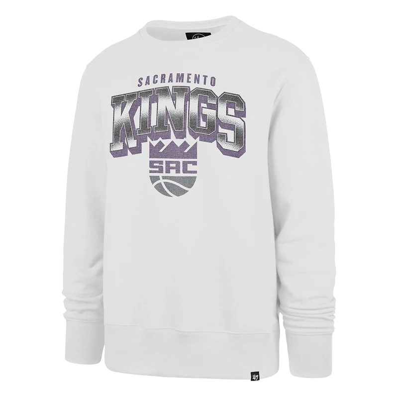 Sweat-shirt à capuche Spotlight Headline '47 blanc pour homme des Sacramento Kings