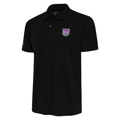 Men's Antigua Black Sacramento Kings Apex Polo