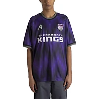 Men's Authmade x NBA Purple Sacramento Kings Soccer Kit Fashion Jersey