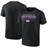 Men's  Black Sacramento Kings Half Court Offense T-Shirt