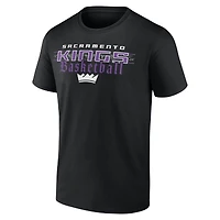 Men's  Black Sacramento Kings Half Court Offense T-Shirt