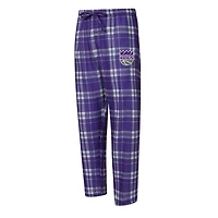 Men's Concepts Sport Purple Sacramento Kings Regulate Long Sleeve T-Shirt & Plaid Pant Set