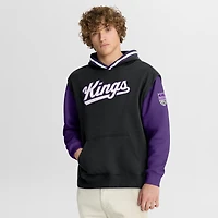 Sweat à capuche Fanatics noir/violet pour homme Sacramento Kings Half Court Shot Clock Fastbreak
