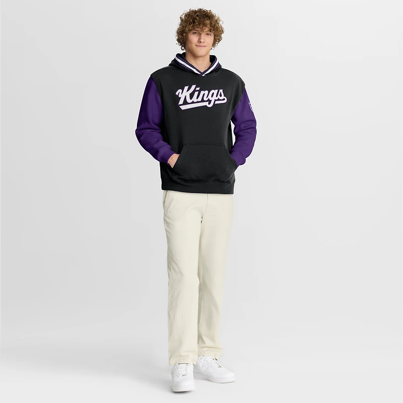 Men's Fanatics  Black/Purple Sacramento Kings Half Court Shot Clock Fastbreak Hoodie