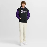 Men's Fanatics  Black/Purple Sacramento Kings Half Court Shot Clock Fastbreak Hoodie