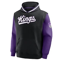 Sweat à capuche Fanatics noir/violet pour homme Sacramento Kings Half Court Shot Clock Fastbreak
