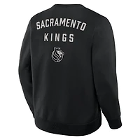 Sweat-shirt à capuche premium Fanatics Black Sacramento Kings Crossover Collection Defensive Rotation Drill pour homme