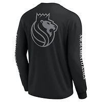 T-shirt à manches longues noir pour hommes Fanatics Sacramento Kings Elements Strive