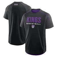 T-shirt d'entraînement de passe entrante des Sacramento Kings pour hommes Fanatics noir