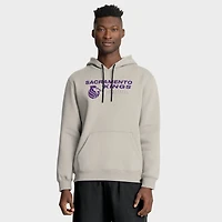Men's Fanatics Off White Sacramento Kings Crossover Collection Blocked Shot Premium Pullover Hoodie