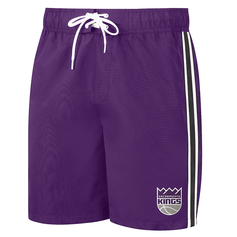 Short de bain G-III Sports by Carl Banks pour homme violet Sacramento Kings Sand Beach Volley