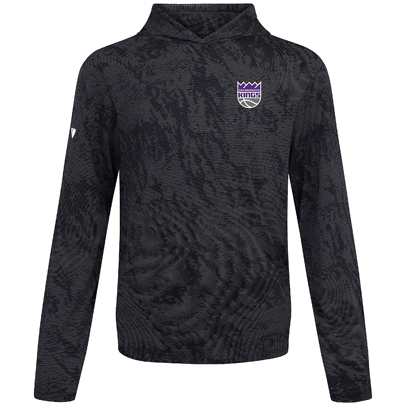 Sweat à capuche plateforme noir Levelwear pour homme des Sacramento Kings