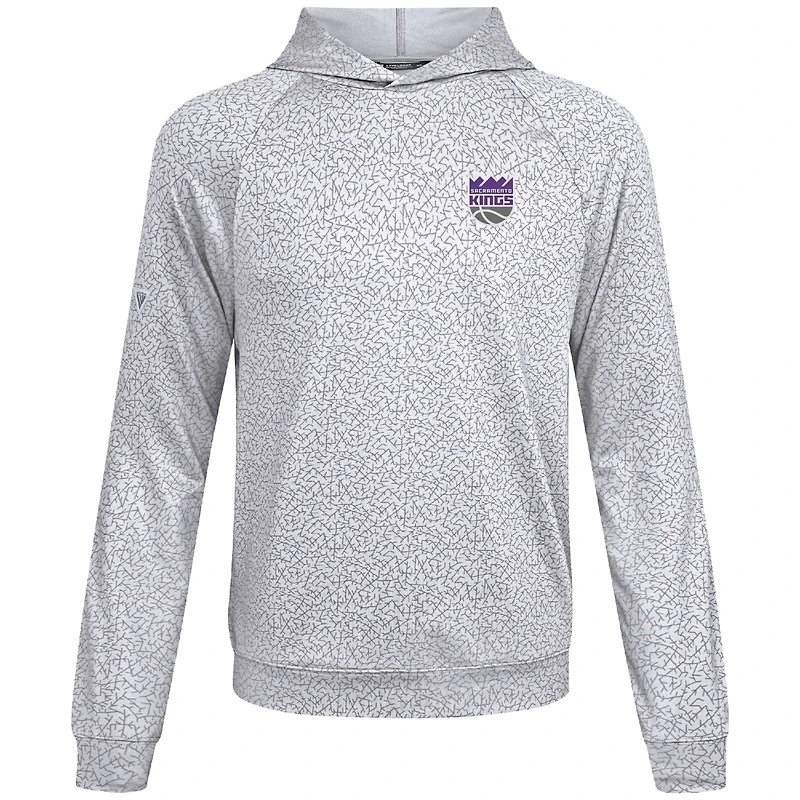 Sweat à capuche blanc Challenger des Sacramento Kings pour homme de Levelwear