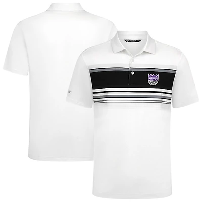 Polo blanc Onward pour homme des Sacramento Kings de Levelwear