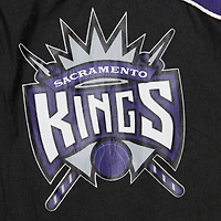 Veste coupe-vent entièrement zippée noire pour homme Mitchell & Ness Hardwood Classics Big Shot des Sacramento Kings
