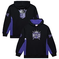 Sweat à capuche en polaire noir Mitchell & Ness Sacramento Kings Hardwood Classics Team Origins pour homme